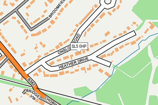 SL5 0HP map - OS OpenMap – Local (Ordnance Survey)