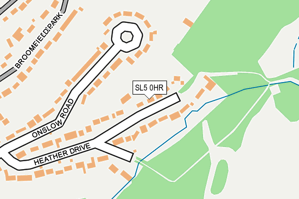 SL5 0HR map - OS OpenMap – Local (Ordnance Survey)