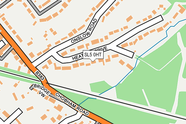 SL5 0HT map - OS OpenMap – Local (Ordnance Survey)