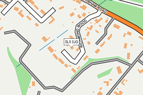 SL5 0JG map - OS OpenMap – Local (Ordnance Survey)