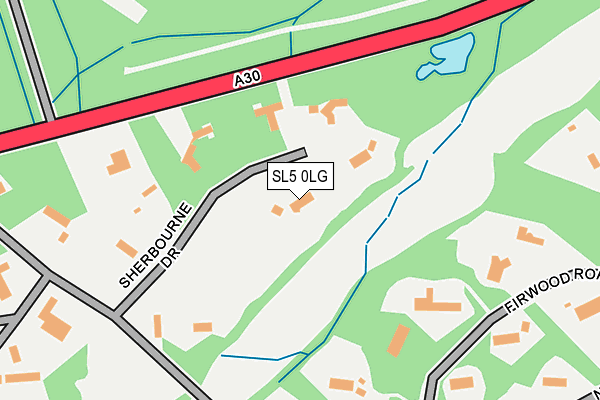 SL5 0LG map - OS OpenMap – Local (Ordnance Survey)