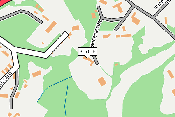 SL5 0LH map - OS OpenMap – Local (Ordnance Survey)