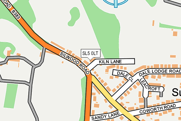 SL5 0LT map - OS OpenMap – Local (Ordnance Survey)