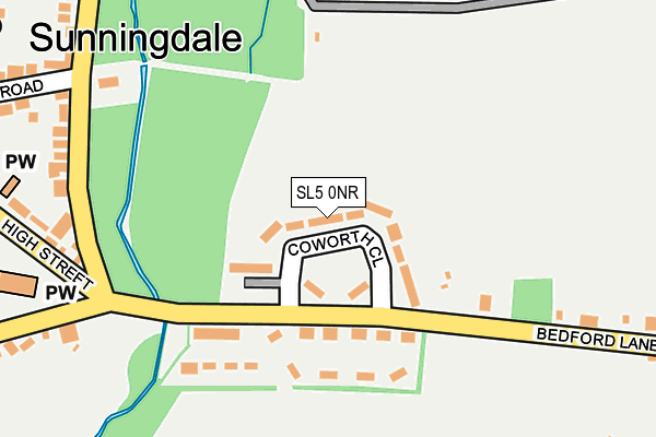 SL5 0NR map - OS OpenMap – Local (Ordnance Survey)