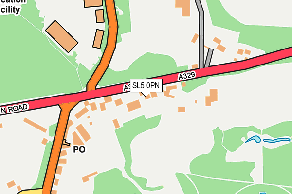 SL5 0PN map - OS OpenMap – Local (Ordnance Survey)
