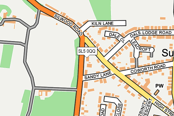 SL5 0QQ map - OS OpenMap – Local (Ordnance Survey)