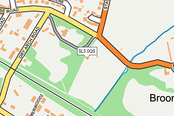 SL5 0QS map - OS OpenMap – Local (Ordnance Survey)
