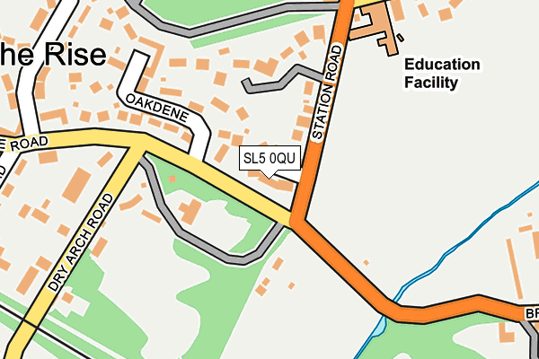 SL5 0QU map - OS OpenMap – Local (Ordnance Survey)