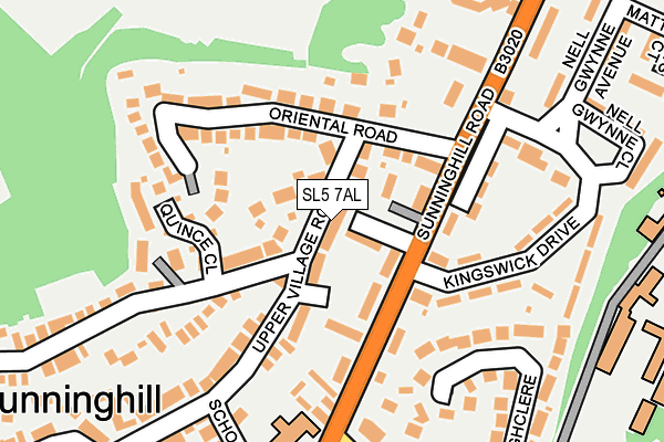 SL5 7AL map - OS OpenMap – Local (Ordnance Survey)