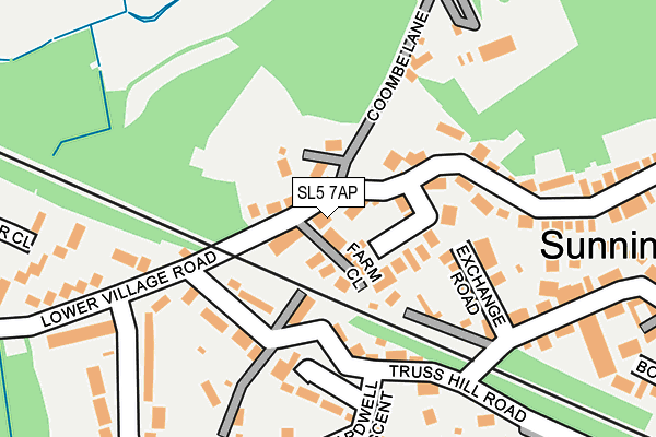SL5 7AP map - OS OpenMap – Local (Ordnance Survey)