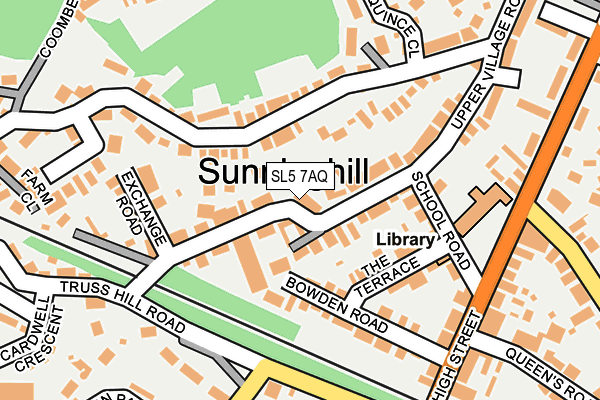 SL5 7AQ map - OS OpenMap – Local (Ordnance Survey)