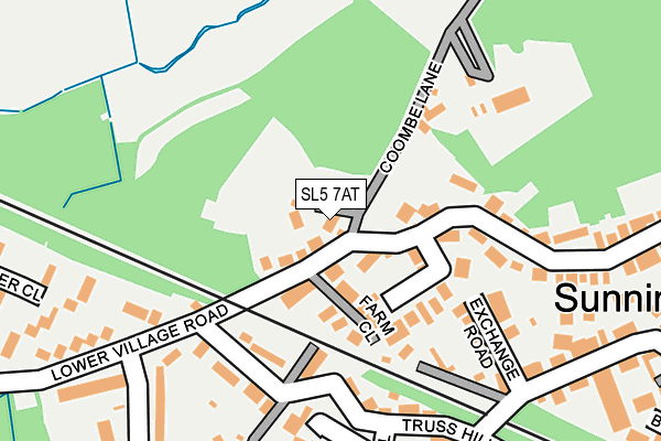 SL5 7AT map - OS OpenMap – Local (Ordnance Survey)