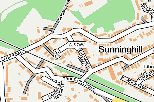 SL5 7AW map - OS OpenMap – Local (Ordnance Survey)