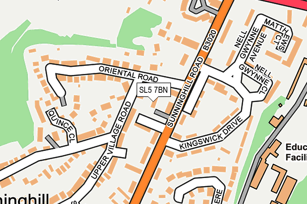 SL5 7BN map - OS OpenMap – Local (Ordnance Survey)