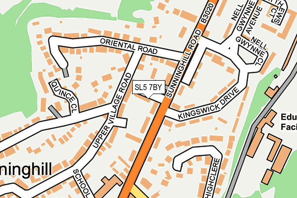 SL5 7BY map - OS OpenMap – Local (Ordnance Survey)