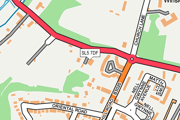 SL5 7DF map - OS OpenMap – Local (Ordnance Survey)