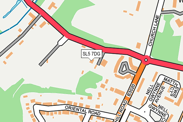 SL5 7DG map - OS OpenMap – Local (Ordnance Survey)