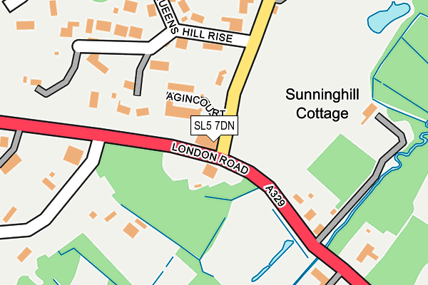 SL5 7DN map - OS OpenMap – Local (Ordnance Survey)