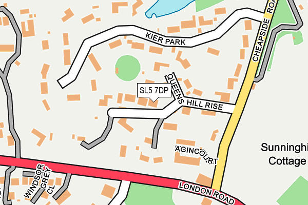SL5 7DP map - OS OpenMap – Local (Ordnance Survey)