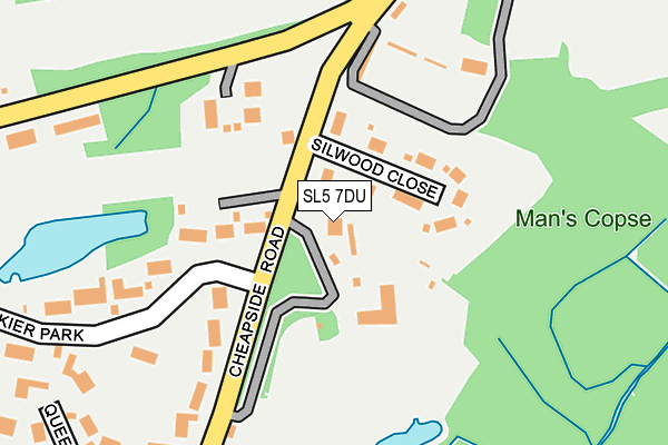 SL5 7DU map - OS OpenMap – Local (Ordnance Survey)