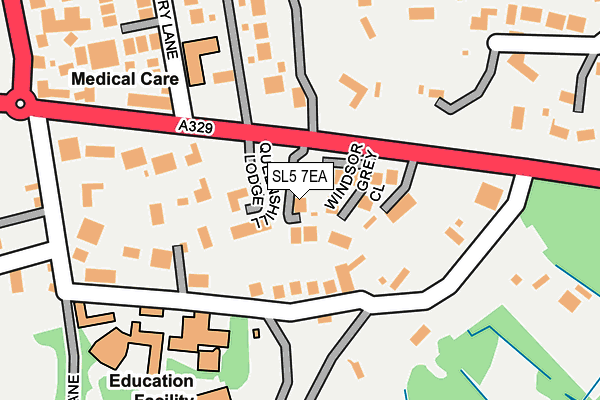 SL5 7EA map - OS OpenMap – Local (Ordnance Survey)