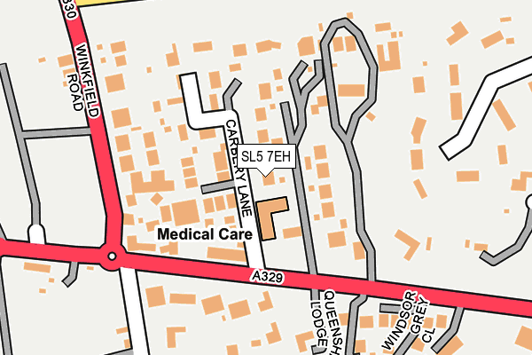 SL5 7EH map - OS OpenMap – Local (Ordnance Survey)