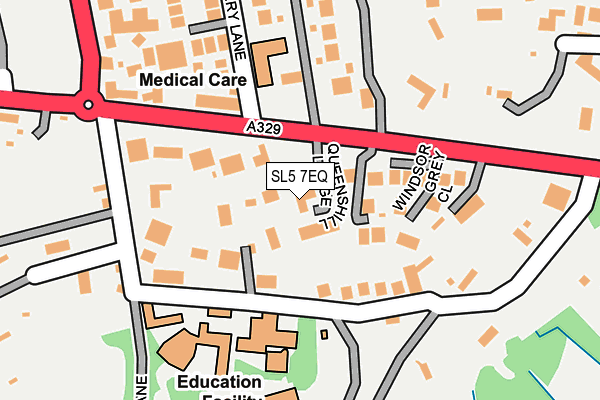 SL5 7EQ map - OS OpenMap – Local (Ordnance Survey)