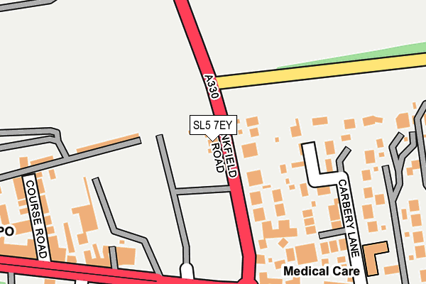 SL5 7EY map - OS OpenMap – Local (Ordnance Survey)