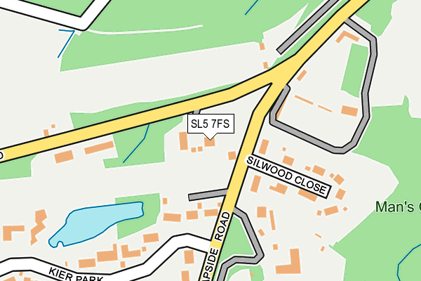 SL5 7FS map - OS OpenMap – Local (Ordnance Survey)