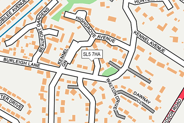 SL5 7HA map - OS OpenMap – Local (Ordnance Survey)