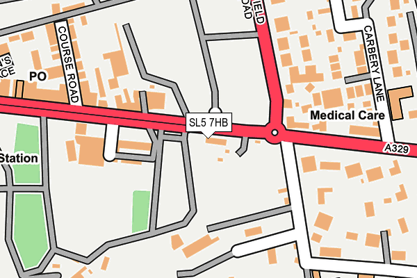 SL5 7HB map - OS OpenMap – Local (Ordnance Survey)