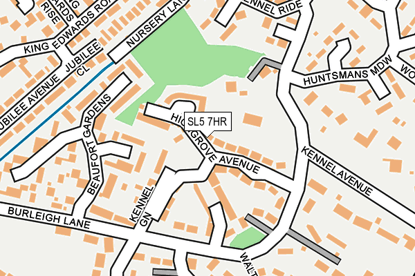 SL5 7HR map - OS OpenMap – Local (Ordnance Survey)
