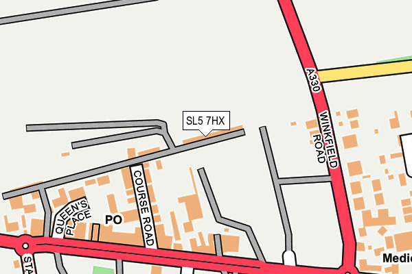 SL5 7HX map - OS OpenMap – Local (Ordnance Survey)