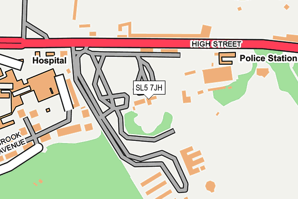 SL5 7JH map - OS OpenMap – Local (Ordnance Survey)