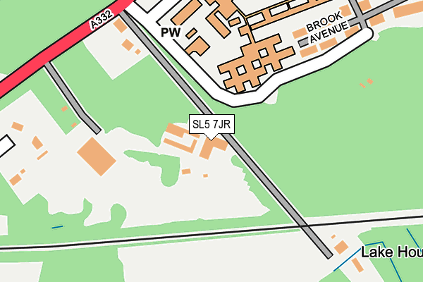 SL5 7JR map - OS OpenMap – Local (Ordnance Survey)