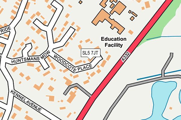 SL5 7JT map - OS OpenMap – Local (Ordnance Survey)