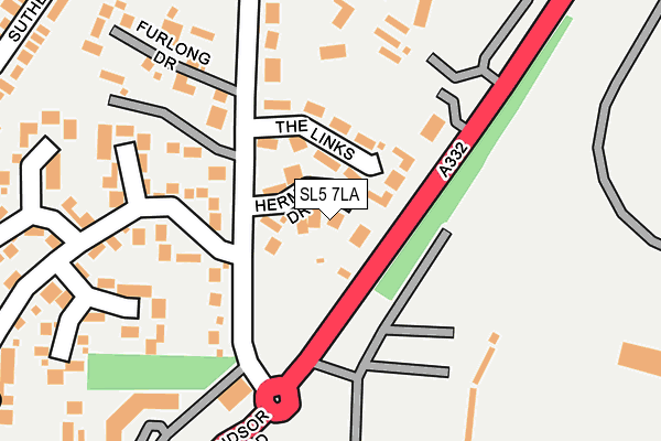SL5 7LA map - OS OpenMap – Local (Ordnance Survey)