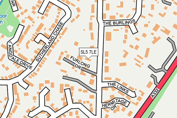 SL5 7LE map - OS OpenMap – Local (Ordnance Survey)