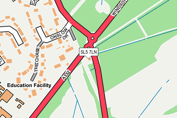 SL5 7LN map - OS OpenMap – Local (Ordnance Survey)