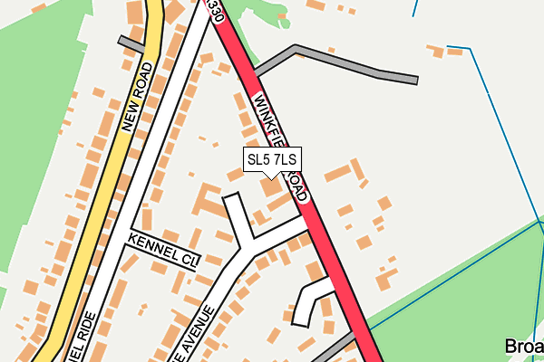 SL5 7LS map - OS OpenMap – Local (Ordnance Survey)