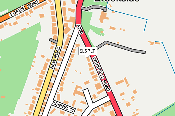 SL5 7LT map - OS OpenMap – Local (Ordnance Survey)