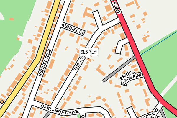 SL5 7LY map - OS OpenMap – Local (Ordnance Survey)