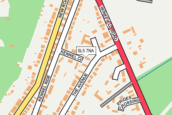 SL5 7NA map - OS OpenMap – Local (Ordnance Survey)