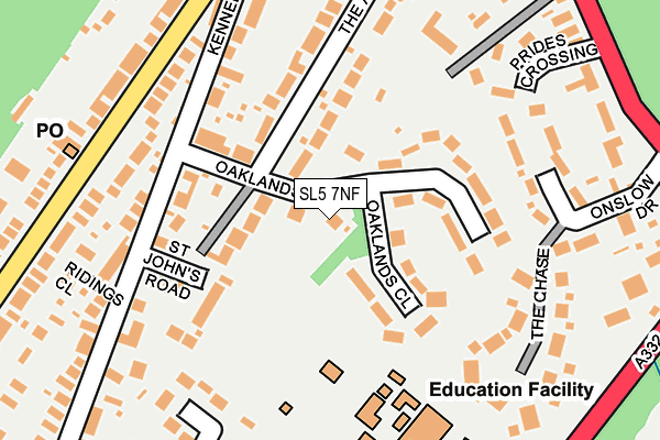 SL5 7NF map - OS OpenMap – Local (Ordnance Survey)