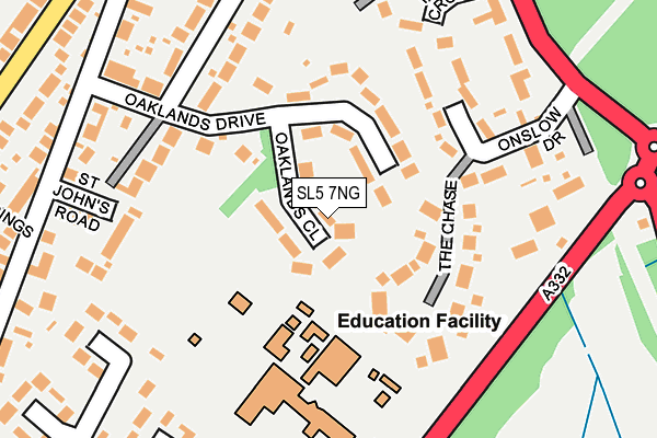 SL5 7NG map - OS OpenMap – Local (Ordnance Survey)