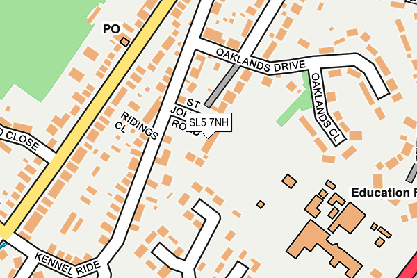 SL5 7NH map - OS OpenMap – Local (Ordnance Survey)
