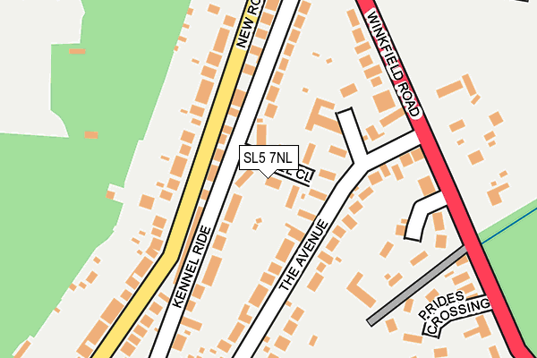 SL5 7NL map - OS OpenMap – Local (Ordnance Survey)