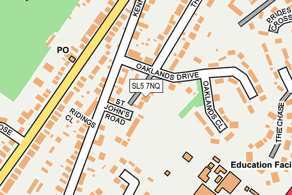 SL5 7NQ map - OS OpenMap – Local (Ordnance Survey)
