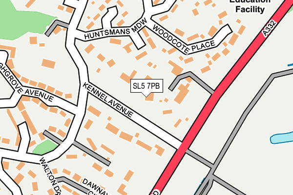 SL5 7PB map - OS OpenMap – Local (Ordnance Survey)
