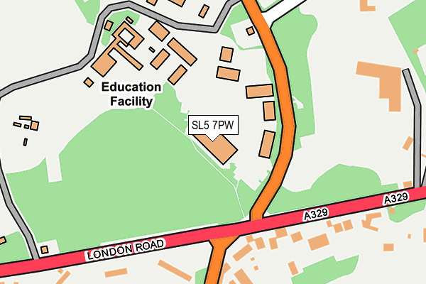 SL5 7PW map - OS OpenMap – Local (Ordnance Survey)